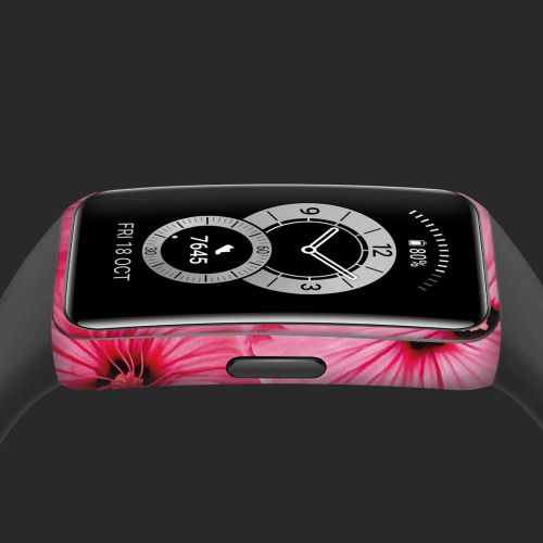 Huawei_band 6_Pink_Flower_4